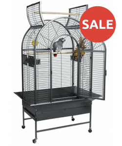 Parrot-Supplies New Jersey Premium Top Opening Parrot Cage - Black